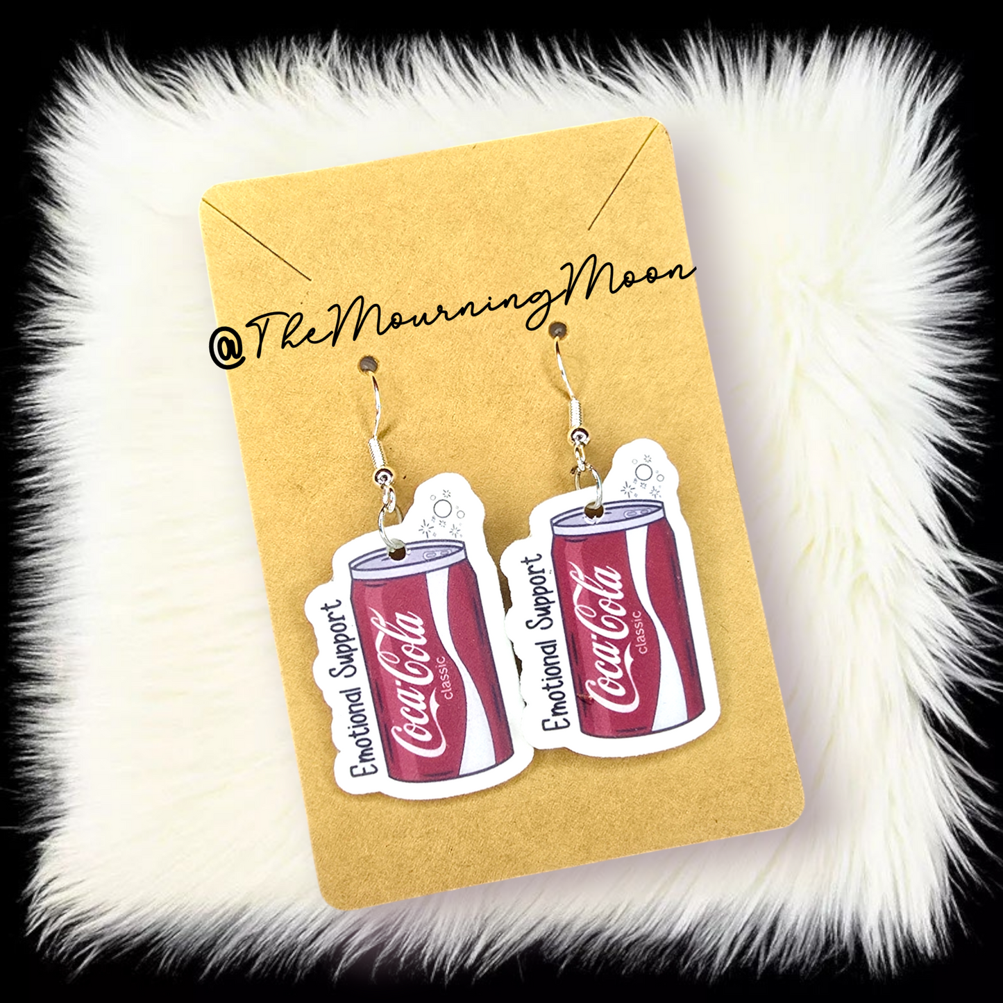 Emotional support Coca-Cola earrings