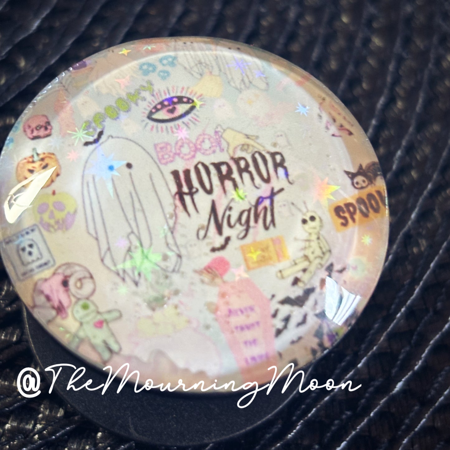 Horror nights pastel glass dome phone grip