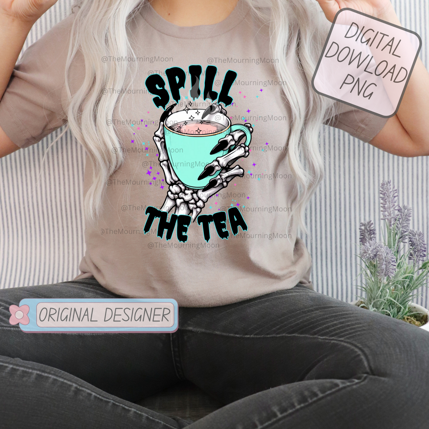 Spill the tea png digital download