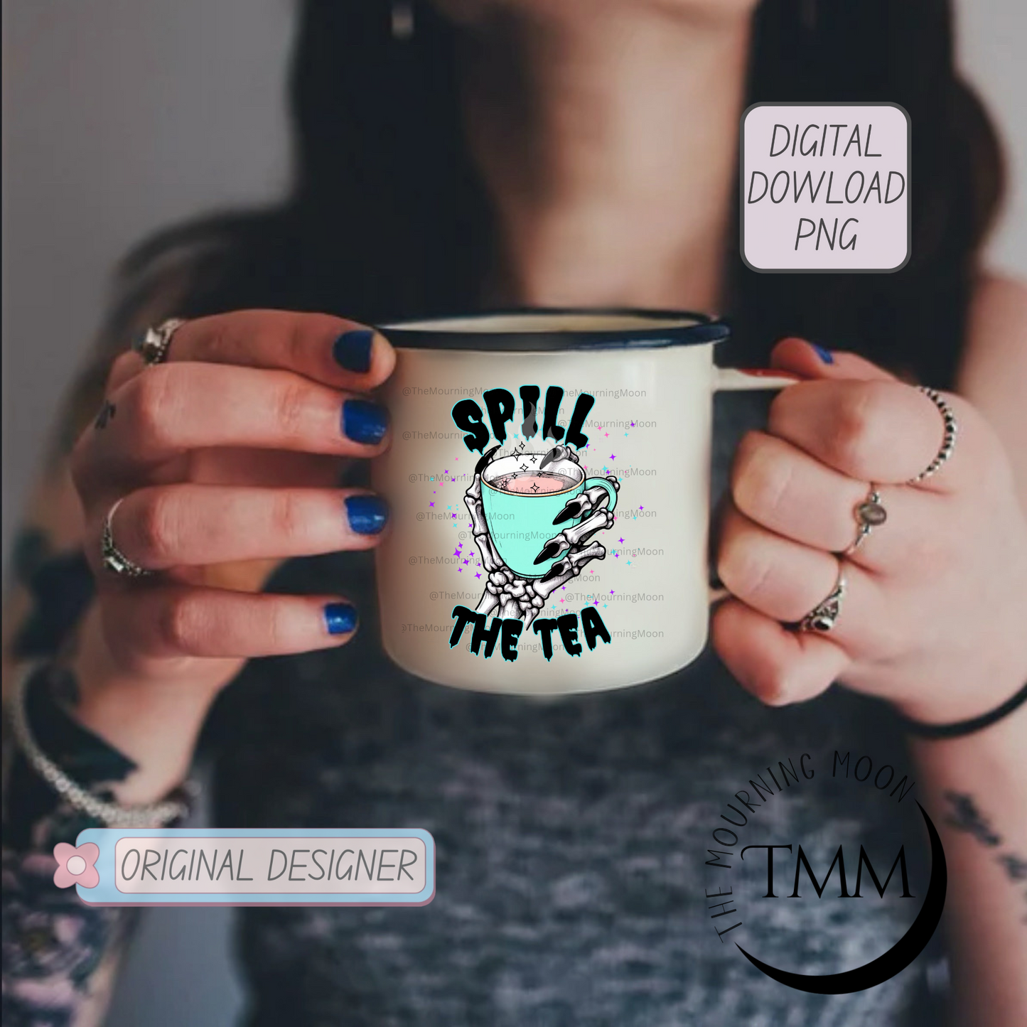 Spill the tea png digital download
