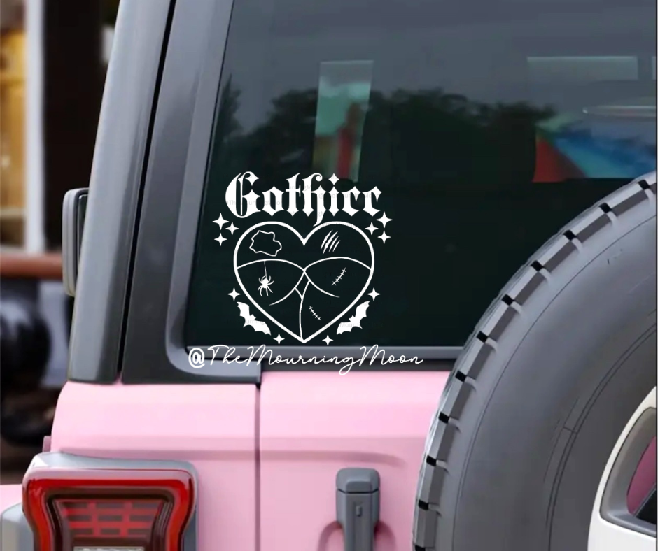 Gothicc car decal