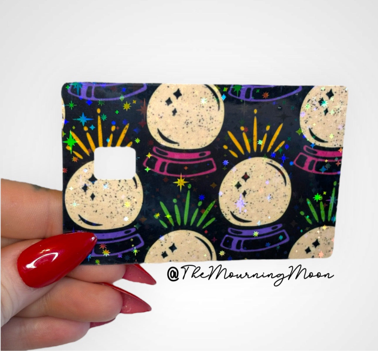 Crystal balls credit card skin