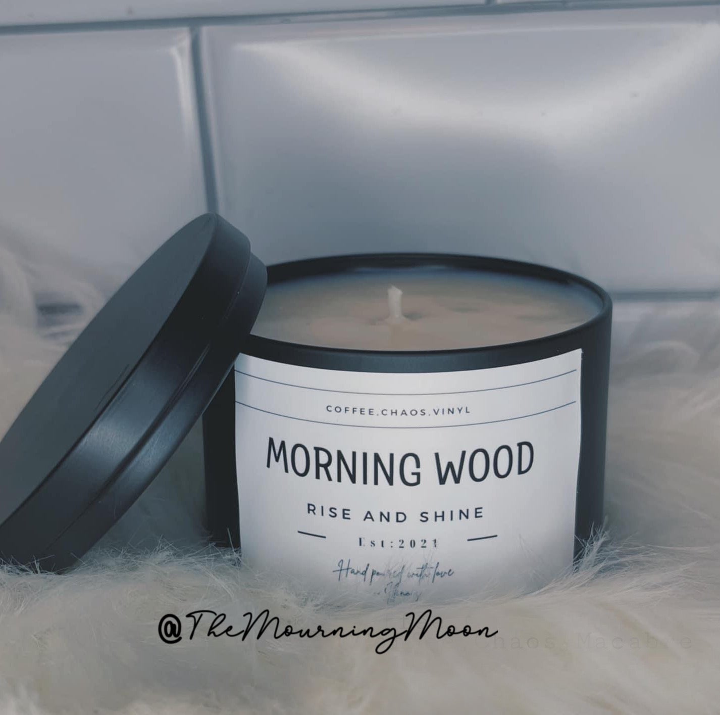 Morning wood candle