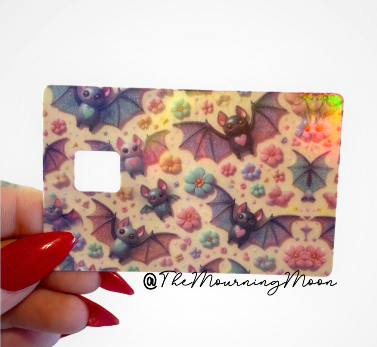 3d bats credit card skin