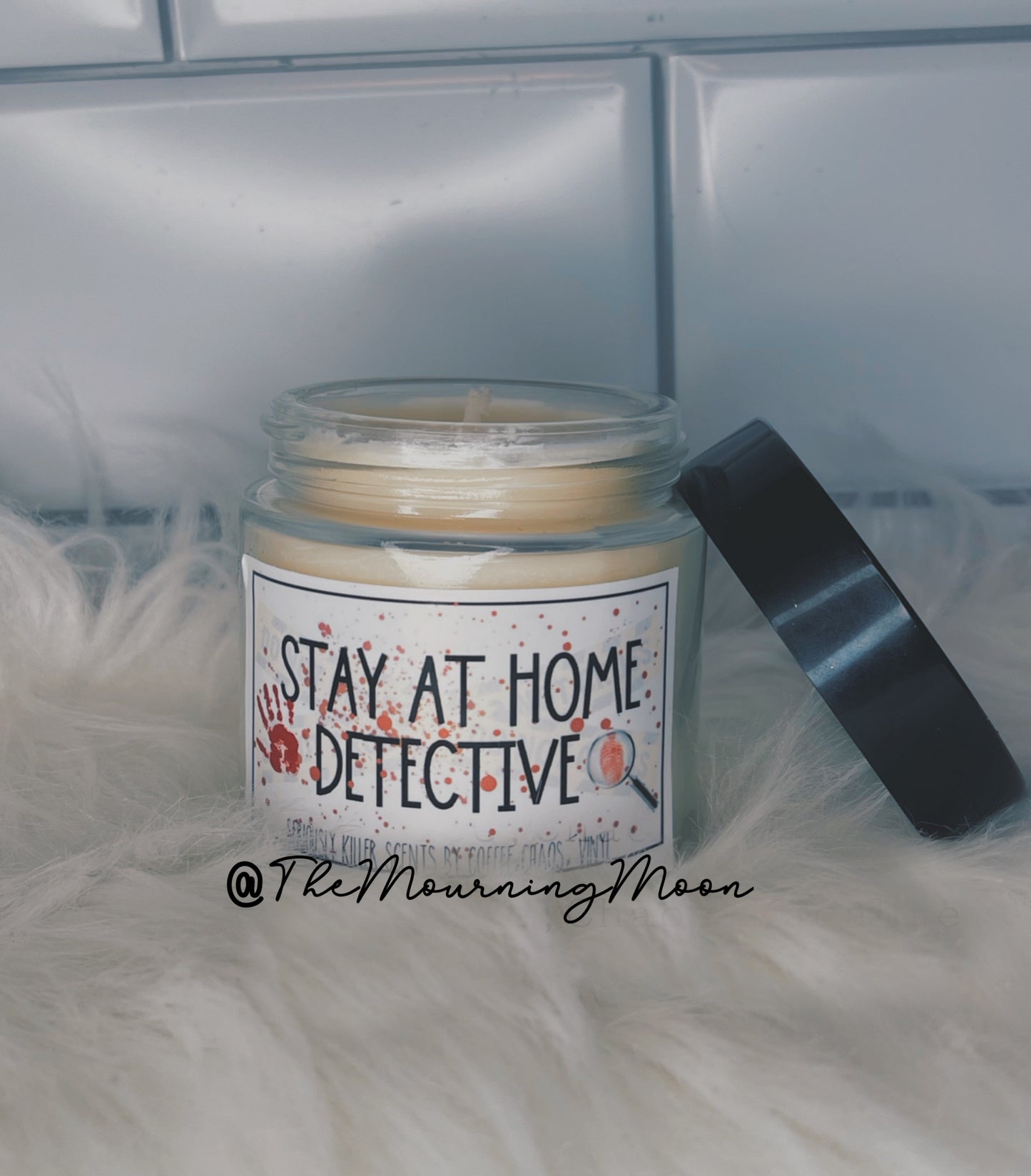 Stay at home detective candle