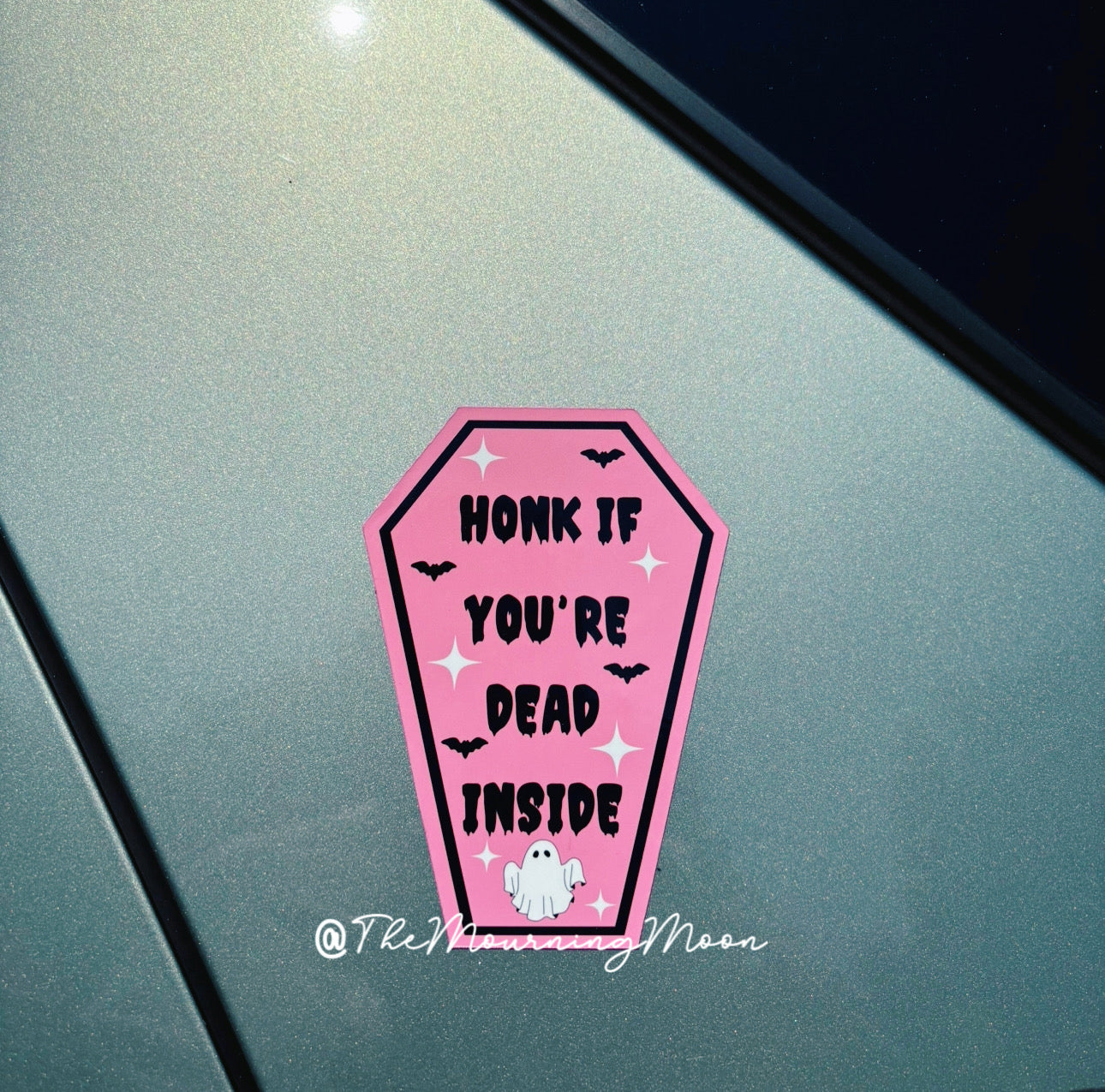 Honk if you’re dead inside magnetic bumper sticker