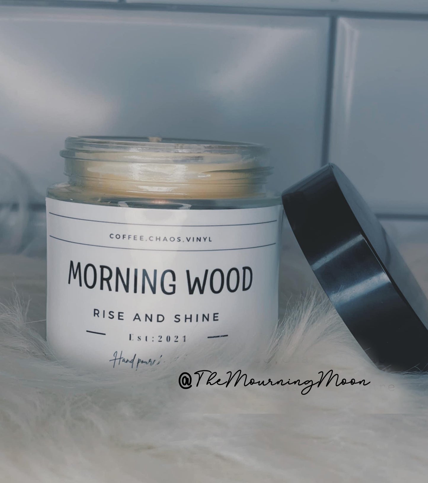 Morning wood candle