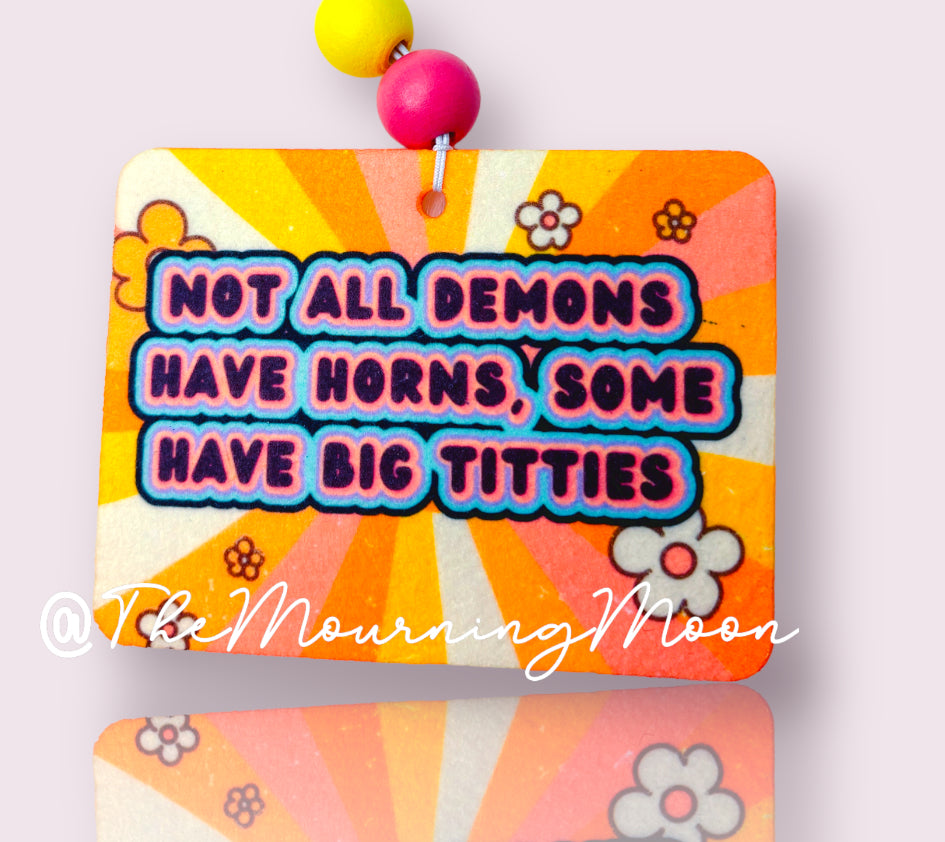 Not all demons have horns air freshener