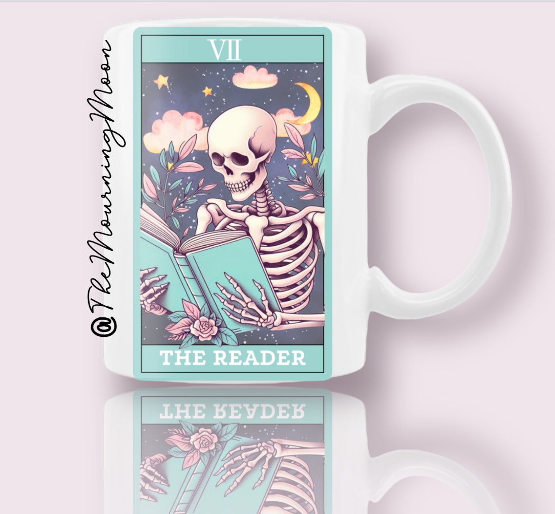 The reader tarot card coffee mug