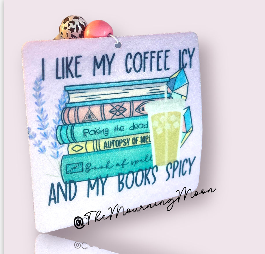 I like my coffee icy air freshener