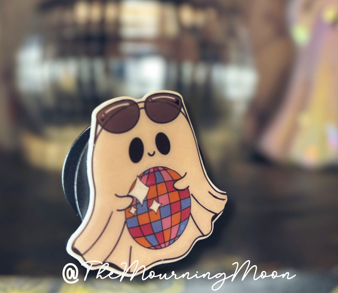 Disco ghost phone grip