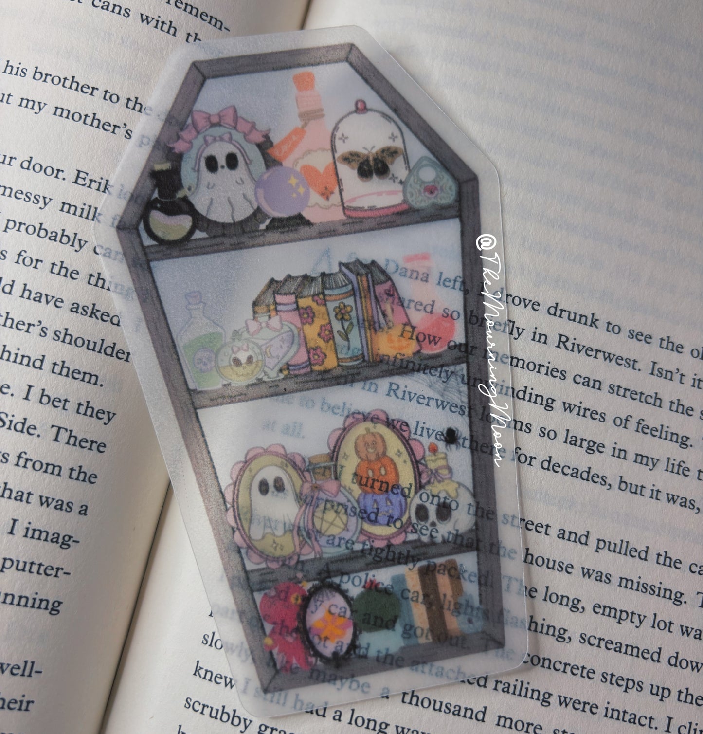Coffin bookshelf bookmark