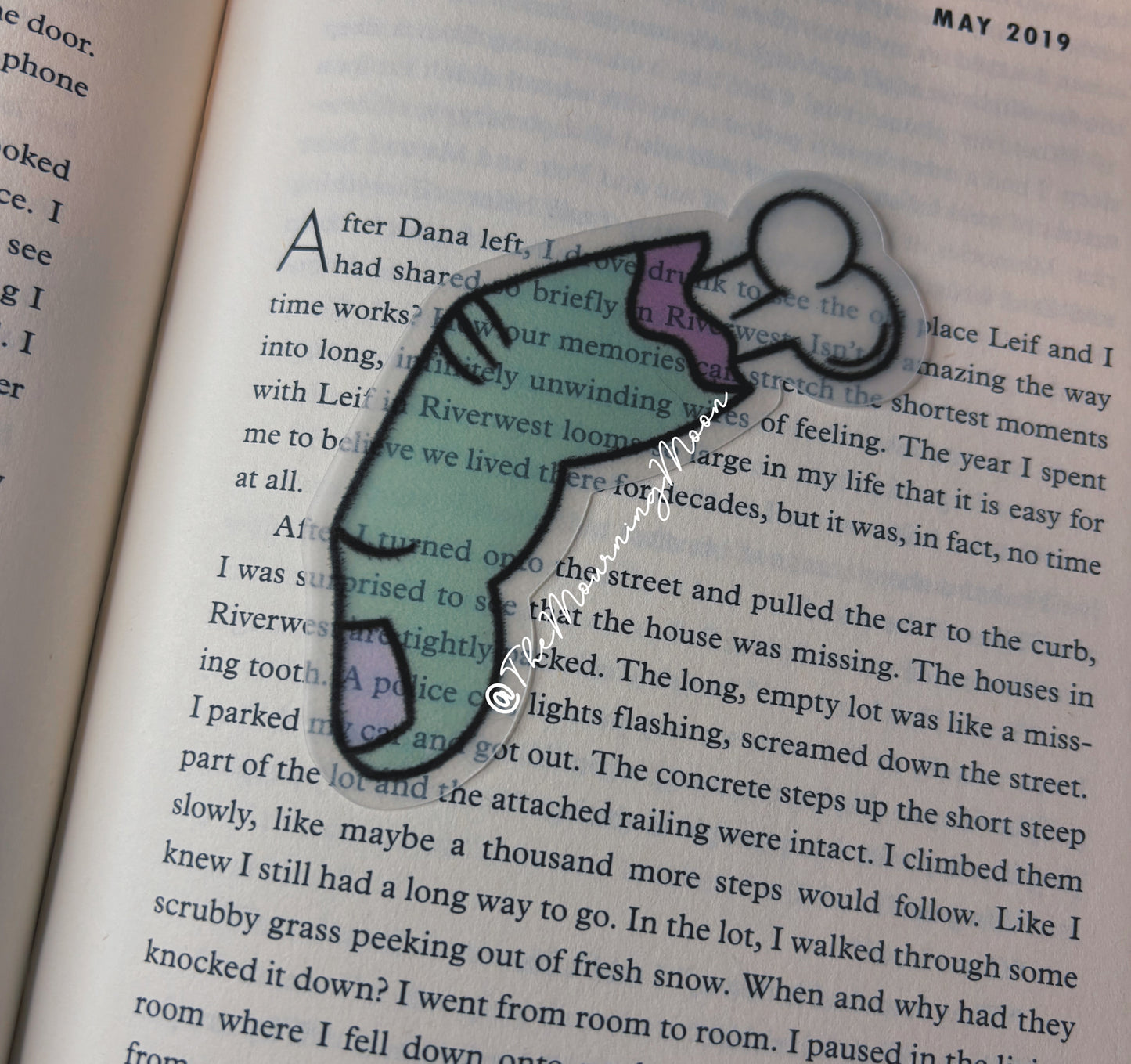 Finger bone bookmark