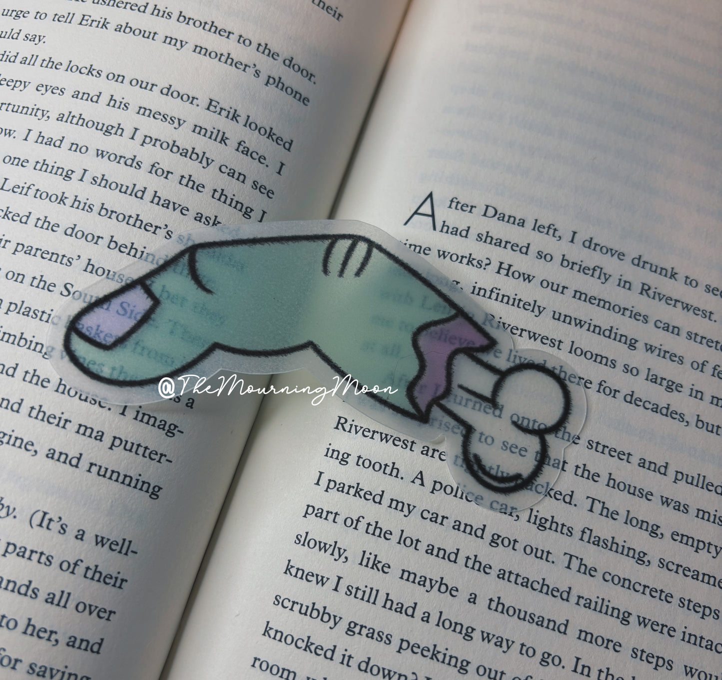 Finger bone bookmark