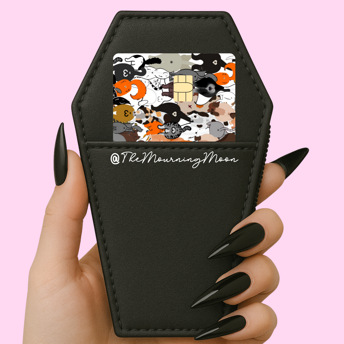 Cat butts credit card skin