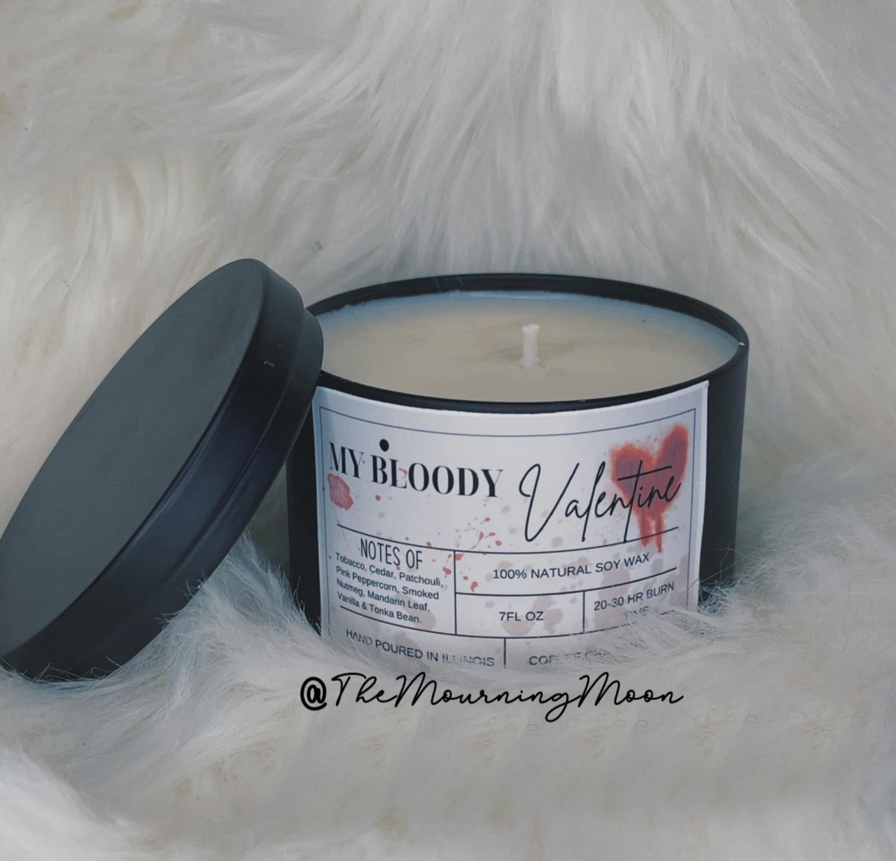 My bloody valentine candle
