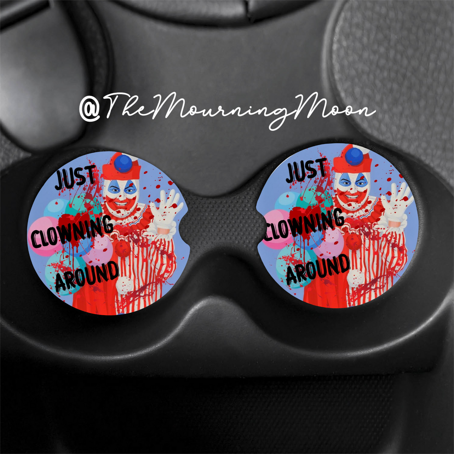 Clowning around car coasters