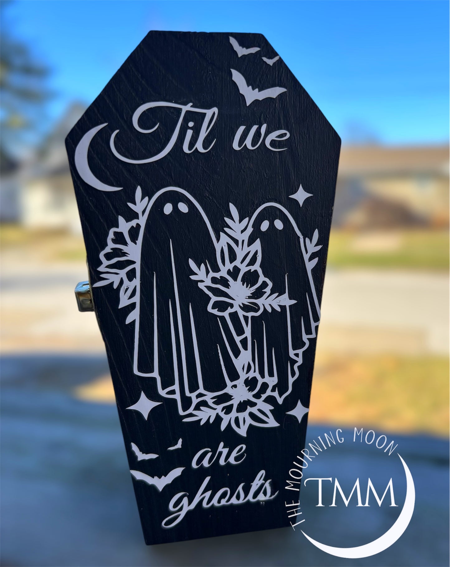 Til we are ghosts coffin shaped jewelry box
