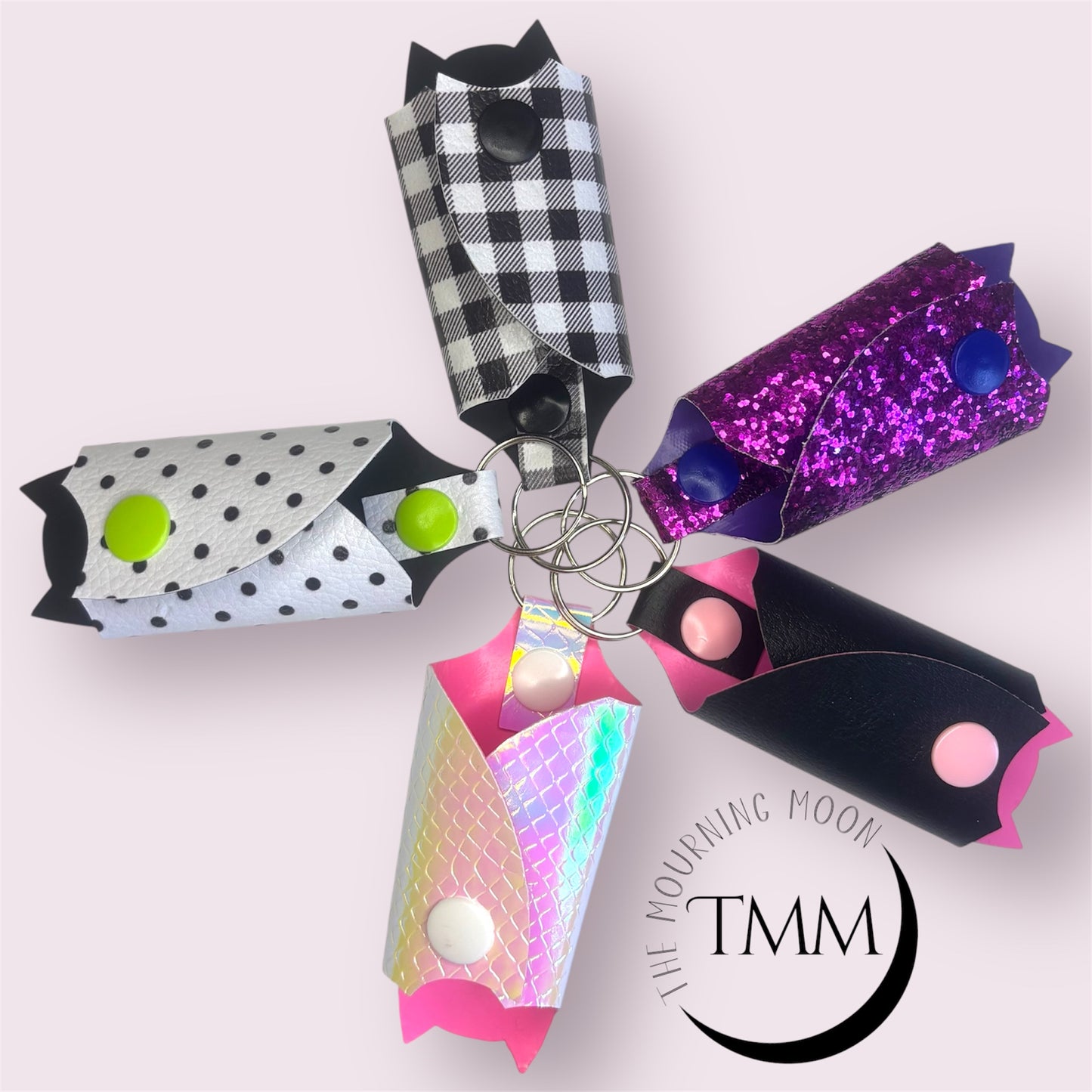Bat wing key wrap keychain