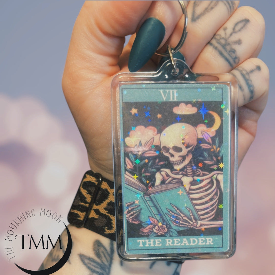 The reader holographic keychain