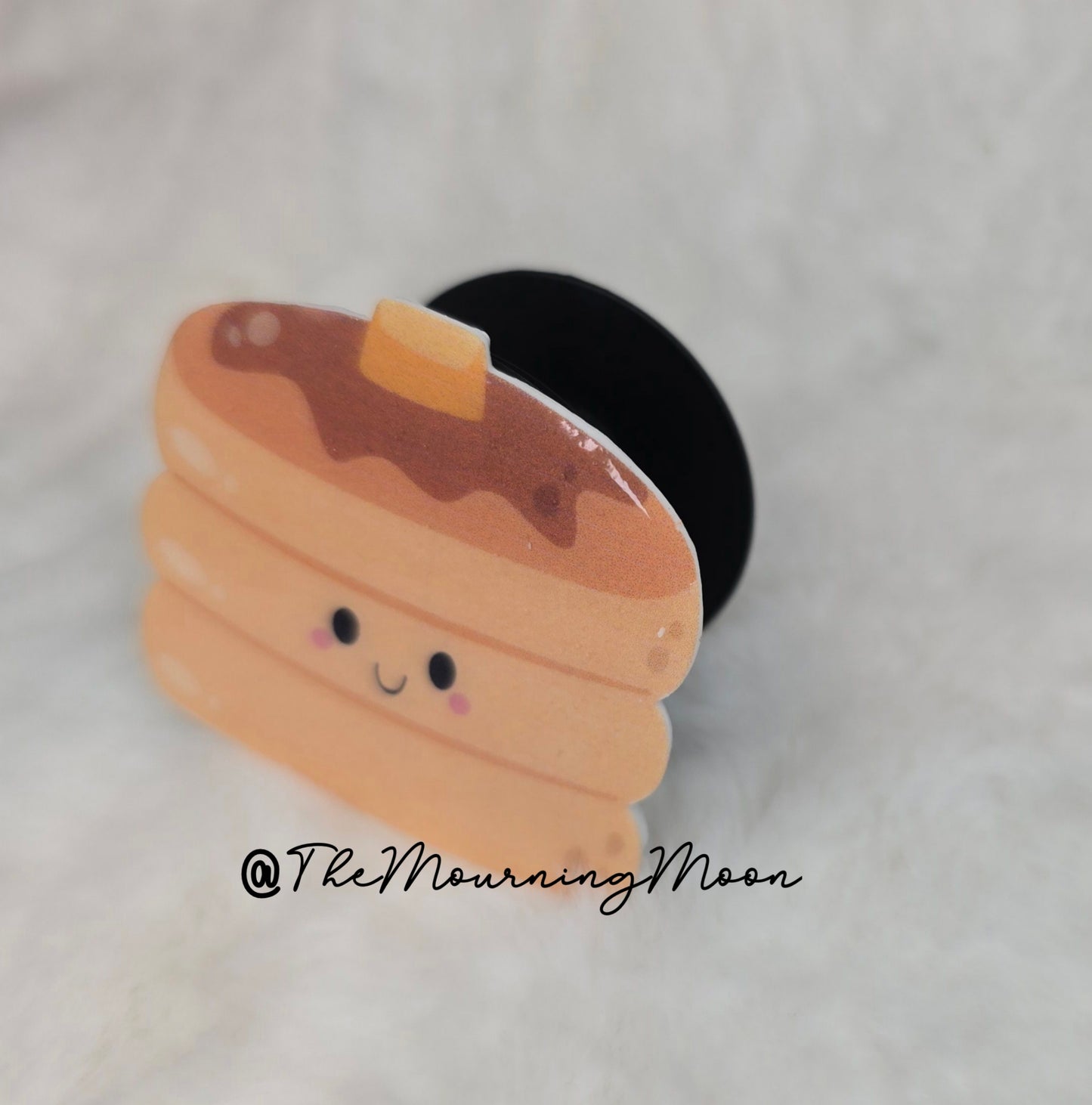 Pancake phone grip