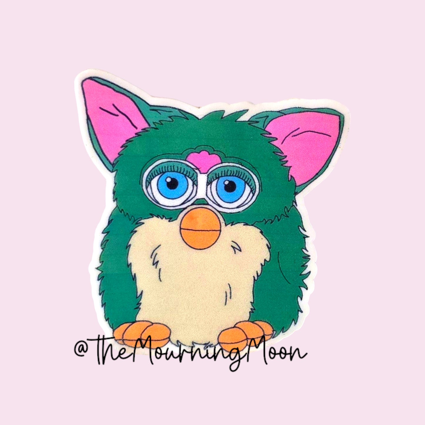 Furby shaped phone grip
