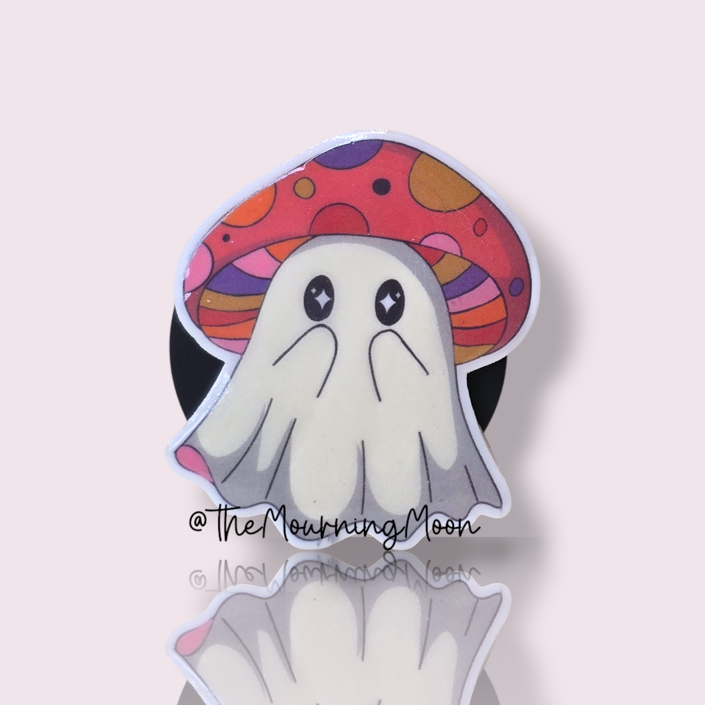 Mushroom ghost phone grip