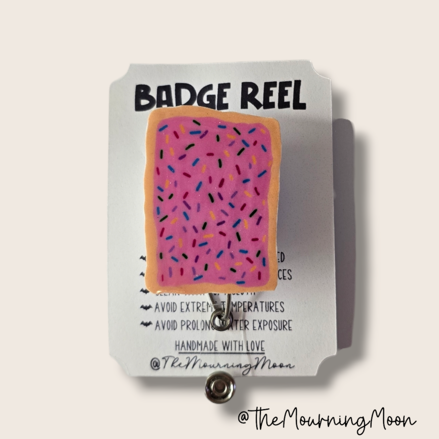 Poptart badge reel