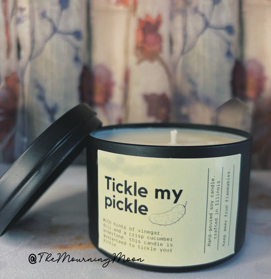 Tickle my pickle candle