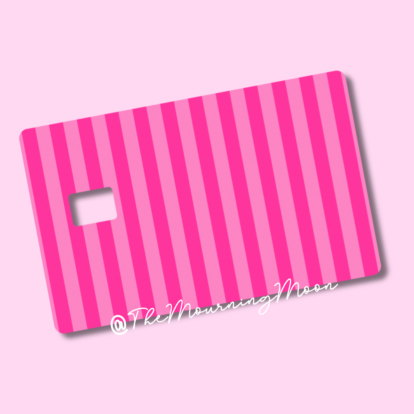 Pink Stripe credit card skin