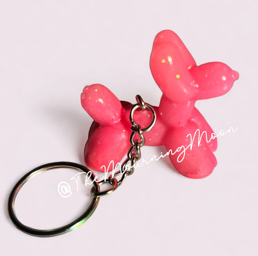 Balloon dog keychain