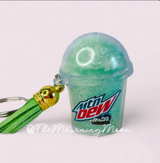 Baja blast Icee keychain