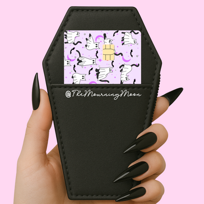 Ghost cats credit card skin