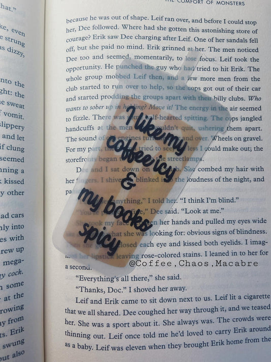 Iced coffee bookmark