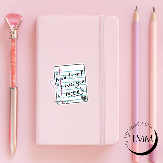 Note to self sticker