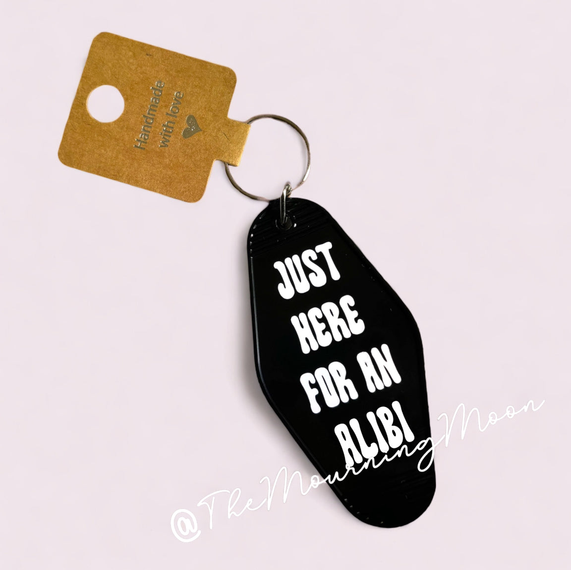 Here for an alibi keychain