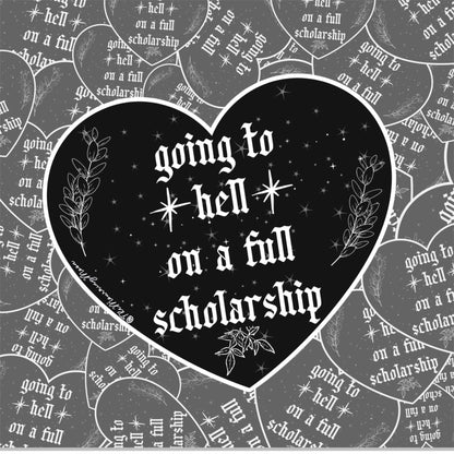 Going to hell sticker