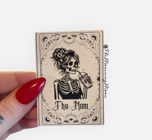 The mom tarot card sticker