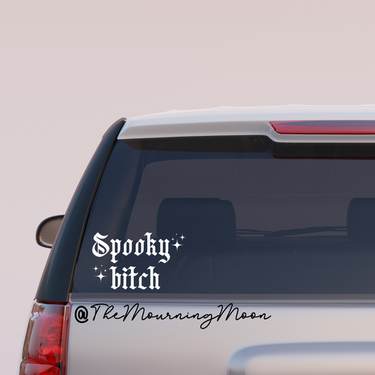 Spooky bitch car decal