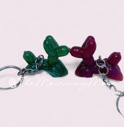 Balloon dog keychain