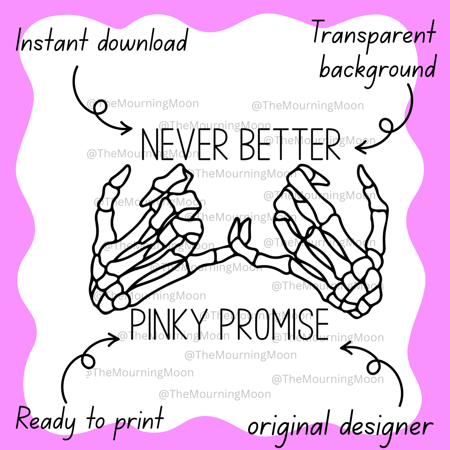 Pinky promise png digital download