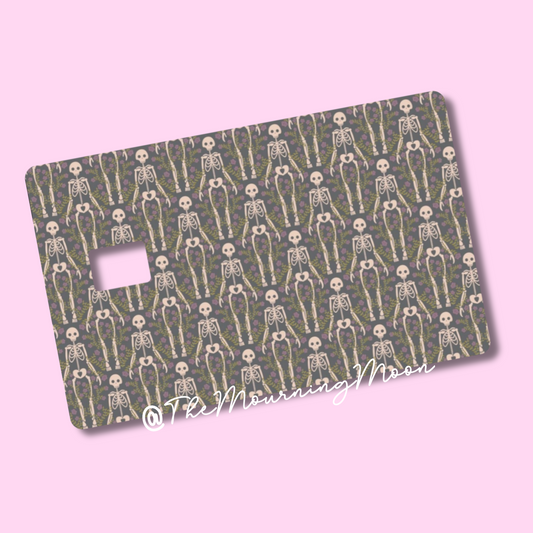 Skeletons credit card skin