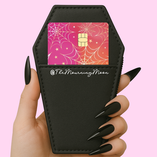 Rainbow cobwebs credit card skin