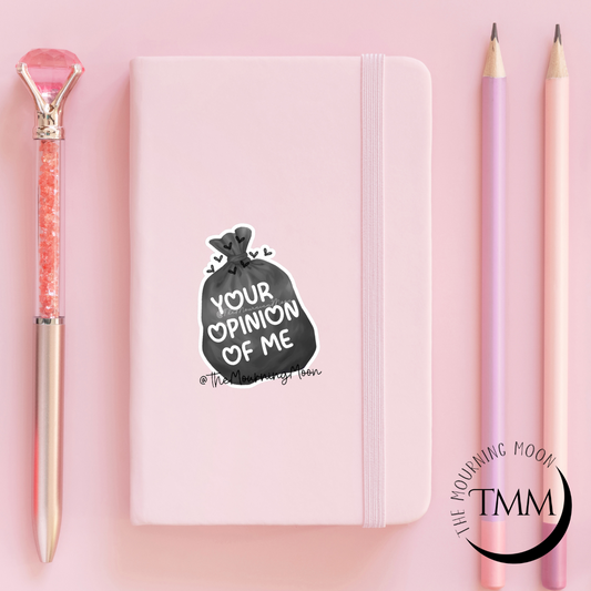 Your opinion of me sticker