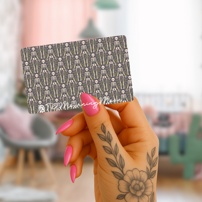 Skeletons credit card skin