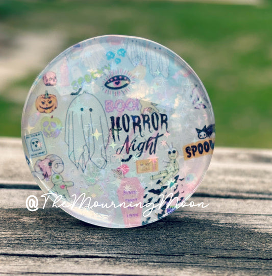 Horror nights pastel glass dome phone grip
