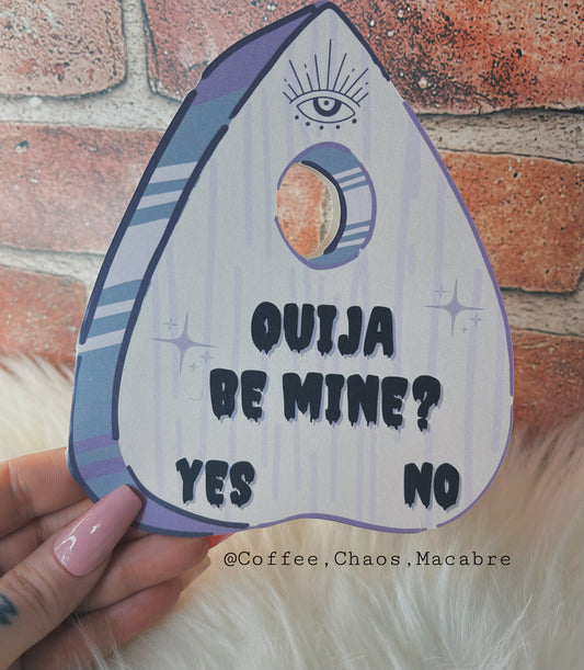 Ouija be mine greeting card