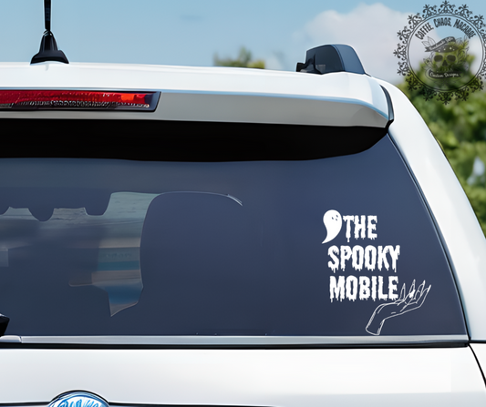 Spooky mobile car decal