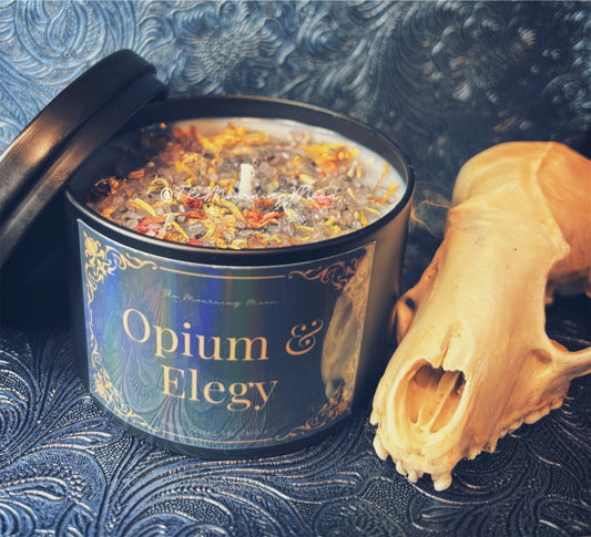 Opium & Elegy soy wax candle
