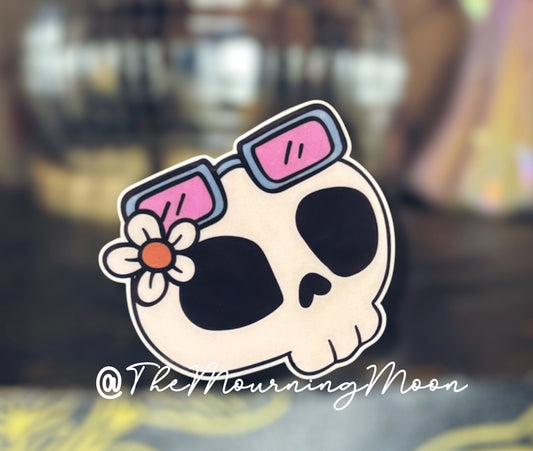 Cute skull phone grip